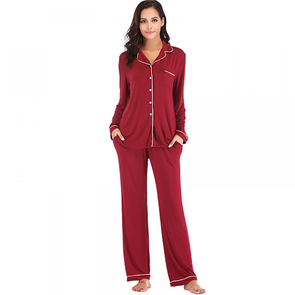 Dame Pyjamas Modal Set Dame Pyjamas Langs Ermet Sett S Og Sommer