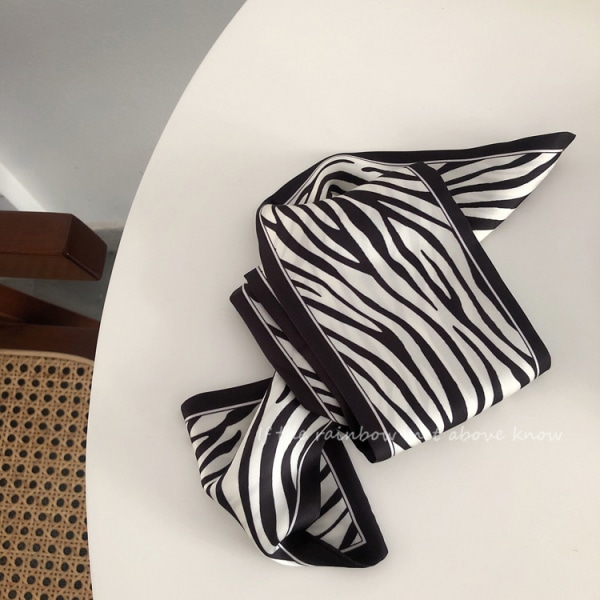 Hår Scrunchies Elastisk Hår Scarf Svart Hår Band Satin Hår Band