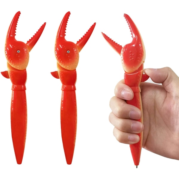 3 kpl Funny Crab Claw Legs Pen kuulakärkikynät lapsille ja lapsille Opiskelijalle