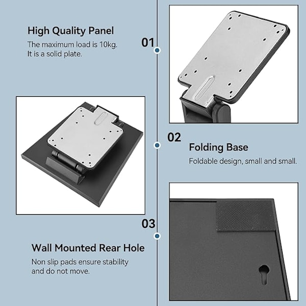 Monitorstativ, justerbart LCD LED-monitorstativ 10-24 tum plattskärm TV