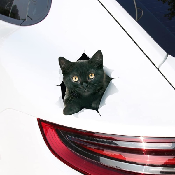 3D Cute Cat Car Stickers Kitten Pattern Sticker Auto Car Body PVC Wate