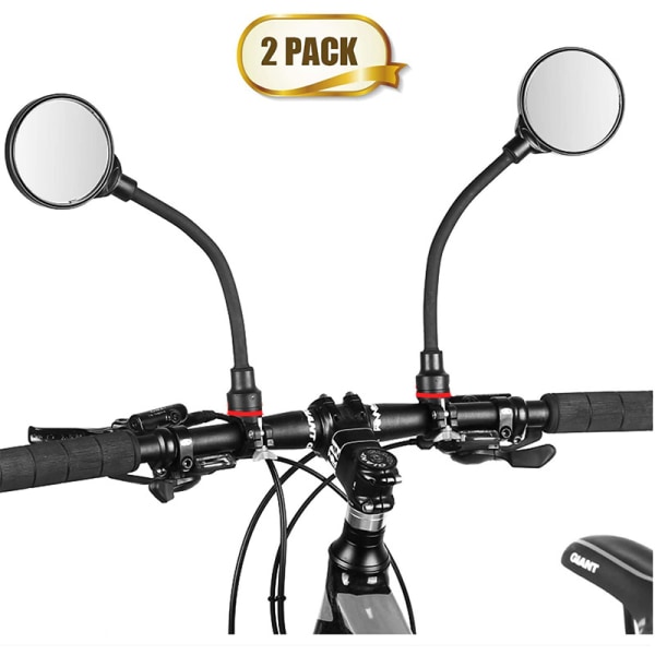 Cykelspegel, 2-pack backspegel 360° roterbar stötsäker justerbar