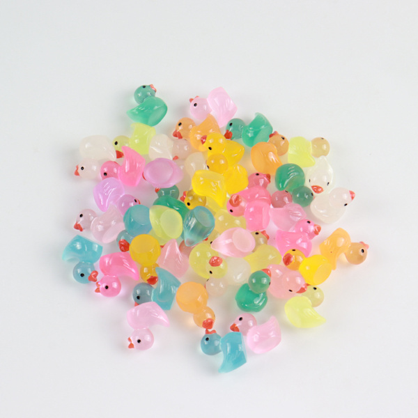 30 stk Glitter Mini Resin Ender Tiny Ender Miniatyrfigurer Søte Fargerike Mini And Ornament Ender Dekor for DIY