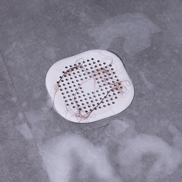 Afløbsfilter, vask anti-tilstopning silikone gulvafløbsdæksel, hvid
