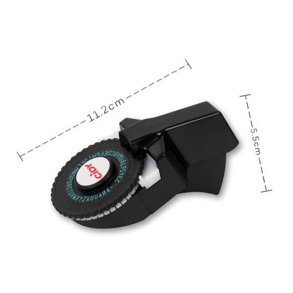 3D Labelprinter, Lille Model, Manuel, DIY Bogstavmaskine, Til DYMO, Sort Tape