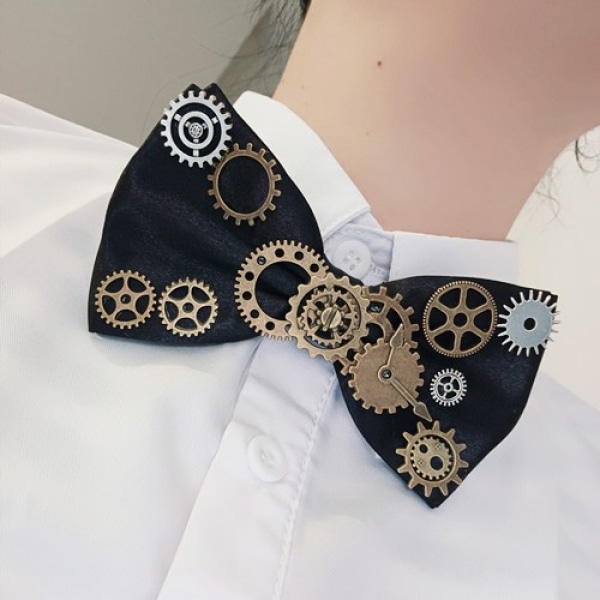 Steampunk Fluga Gotisk Kostym Slips Retro Vintage Kostym Tillbehör