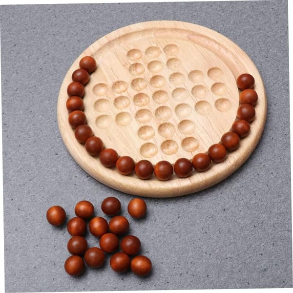 Träspel,Peg Puzzle Toy,Ball Challenge Board Game,Marble Chese,Holi