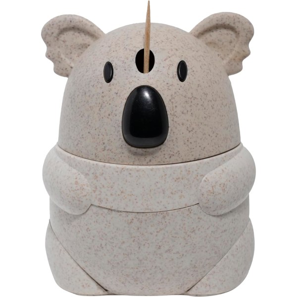 Cartoon toothpick jar, automatic push toothpick box, koala toothpick h