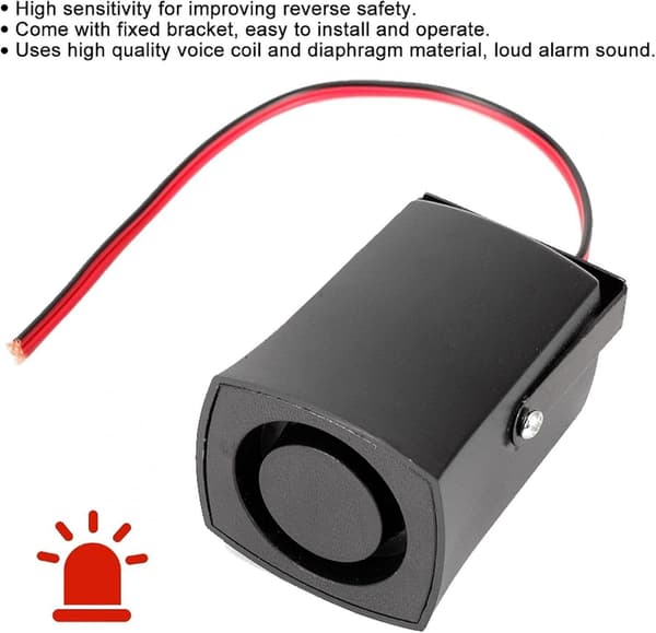 Buzzer Revers Bipe, 12v 115db Bil Ryggealarm Sikkerhetskopi Horn Bipe B