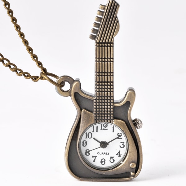 Mini S Guitar watch Personalized Necklace Chain klockor för män