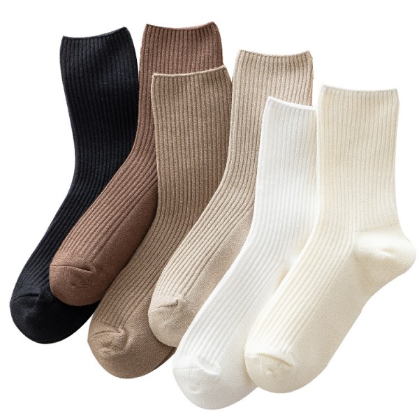 Dam söta besättningssockor Casual Athletic Aesthetic Socks Neutral Cotton