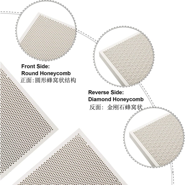 2 stk. Honeycomb Keramiske Loddebrætter Fremstillingsværktøjer Lodning Dele til Smeltning Støbning Guld Værktøjer Smykker Lodning Juvelerer