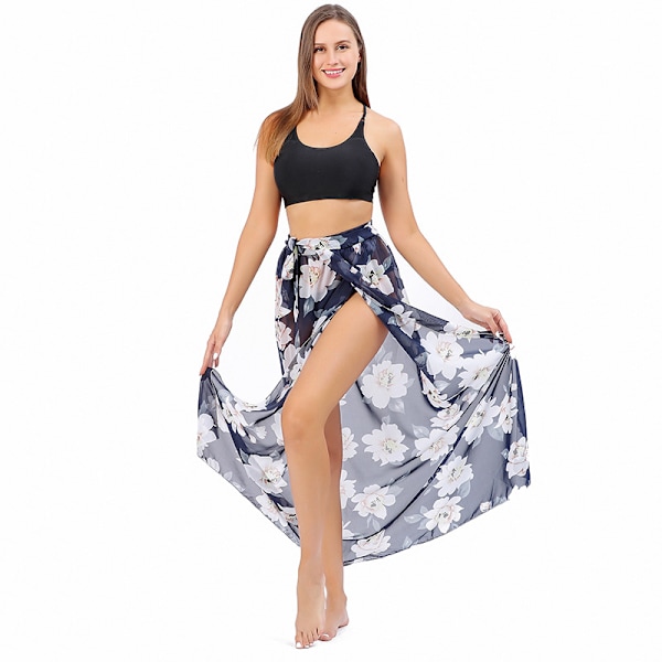 Kvinnors baddräkt cover-up sommar strand omlott kjol baddräkt bikini