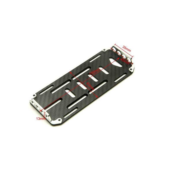 1 st RC-batterifack, kolfiberbilbatterimonteringsbricka batterifack