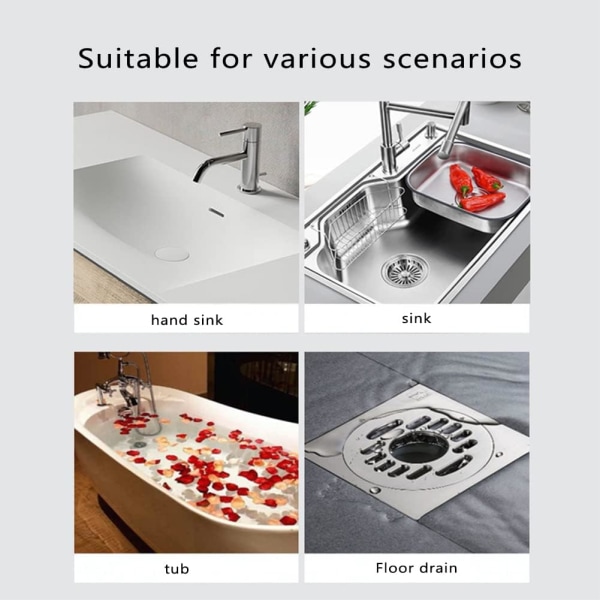 50 stk Glassfiber engangs kjøkkenvask Filter Mesh Stickers Vannpr
