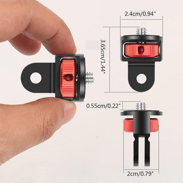 Aluminiumlegering 1/4 Skrue Mini Stativmontering Adapter til Go Pro Hero 10