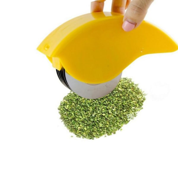Gul 1 stk rustfritt stål rustfritt roterende slicer chopper grønnsak