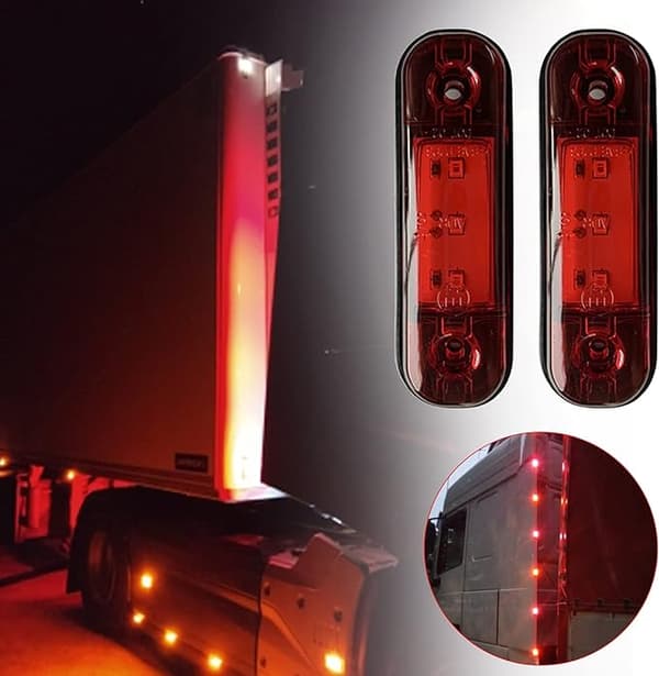 LED Side Marker Lights, Front Side Marker Lights 2 x Vandtætte LED Front