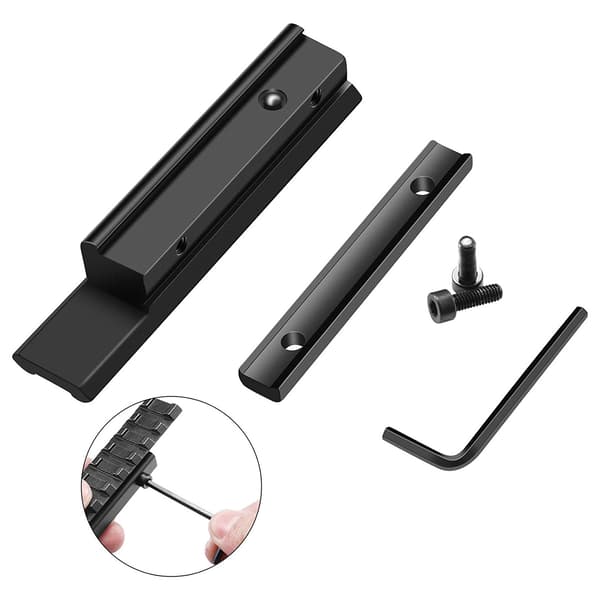 11mm - 20mm kiinnityskisko Picatinny Weaver -kiskoadapteri