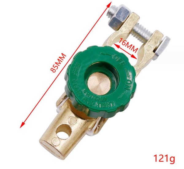 Cut/Shut Off Marine Batteri Afbryder, Top Post Batteri Terminal Link Quick Switch, Power Master Kill Disconnect Switch Isolator 100/500 Amp