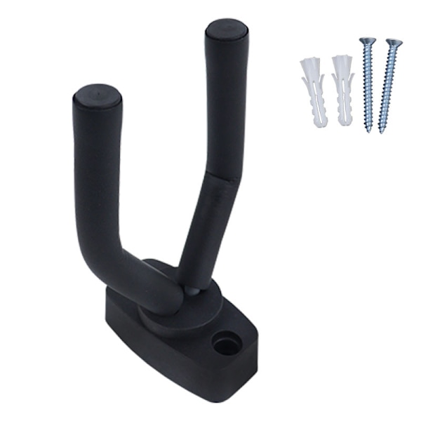 6 st svart gitarrväggfäste, gitarrkrok gitarrväggfästen, gitarr