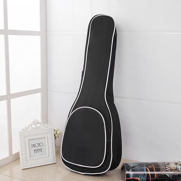 1 st 23 tums gitarrryggsäcksfodral Ukulelefodral Väska Ukulele Bomullsfodral Väska Gitarr Akustisk Gitarrpåse med Ficka Ukulele Gig Bag Gitarrfodral