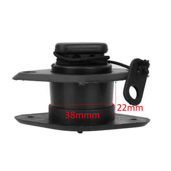 Holdbar PVC-afløbsventilprop-sæt, med reb, Scupper-ventilsæt, bådtilbehør, tilbageløbsventil, til kajak, gummibåd