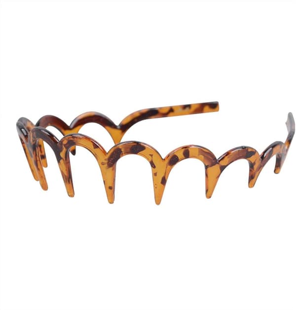 3-pack plast zigzag hårband hårtillbehör för män kvinnor