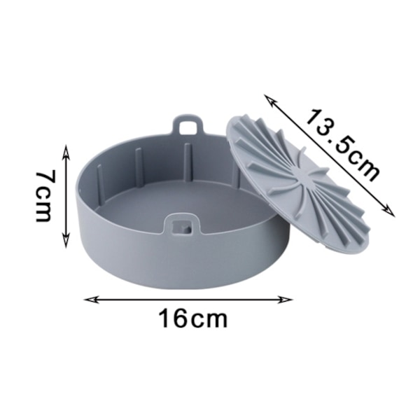 Silikonform for Airfryer, Airfryer-tilbehør, Silikon Airfryer-kurv, Airfryer Silikonform-kurv, Gjenbrukbar Silikonkurv, for Airfryer, Mi