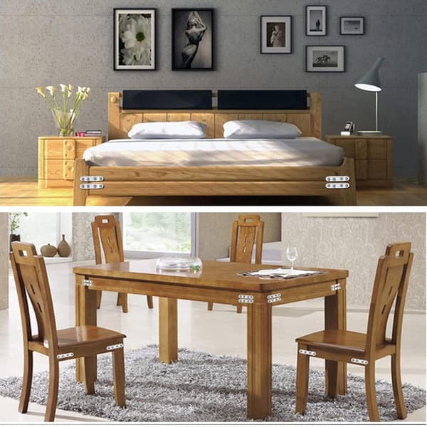 Rustfritt stål flat brakett │ 10 stk flatt metall perforert monteringsle