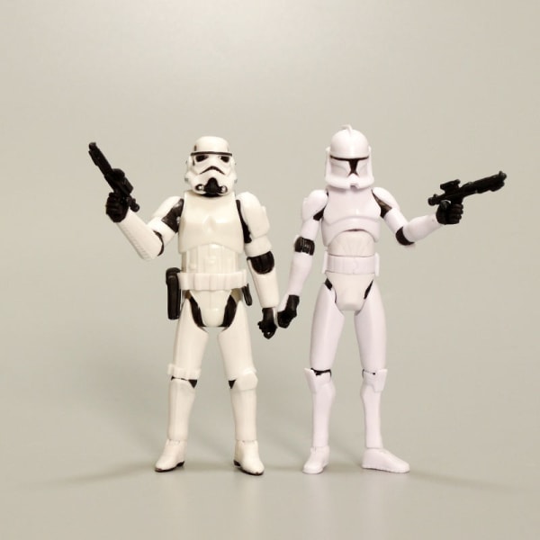 Star Wars Darth Vader Vit Samurai Clone Trooper 3,75 Inch Articulate