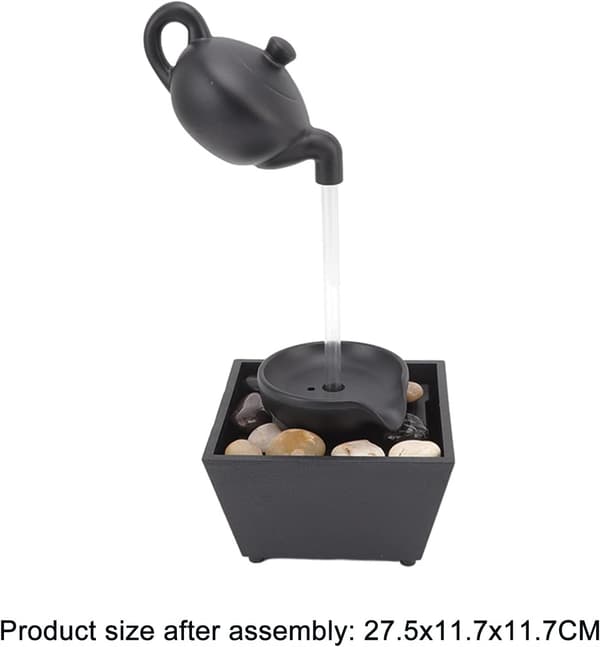 Skrivebordsfontæne, Flydende Tekande Vand Bordplade Springvand Ornament USB