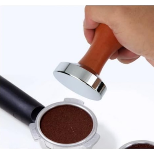 Tamper, 51mm Kaffepress, Espresso Kaffe Tamper Rostfritt Stål Kaffe Tamper, Kaffepress Tamper för Kaffeälskare för Hem, Kontor, Bar, Café