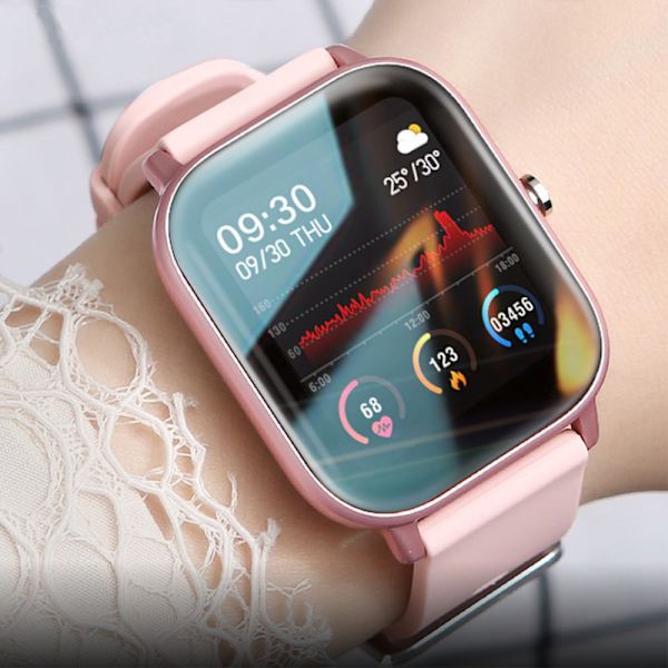 Smartwatch med Bluetooth-opkald, armbånd til pulsmåling og blodtryksmåling