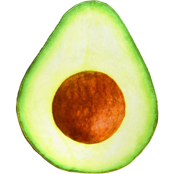 Print Plush Avocado Tæppe Blødt Flannel Strand Picnic Måtte Blødt Til Hjem