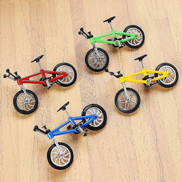 Finger Bikes Bmx, Finger Mountain Bike, Mini Model Ornamenter - 4 stk