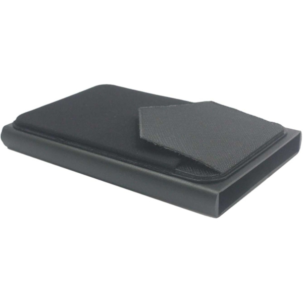 Smart RFID-blockerande metallkortfodral upp plånbok smal minimalistisk kredit C