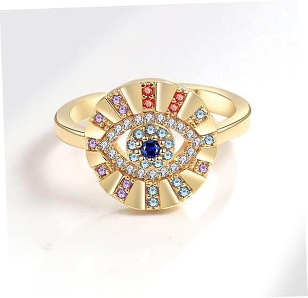 Ringe Hæklede Øjne Ringe Finger Ring Stilful Ring Justerbar R