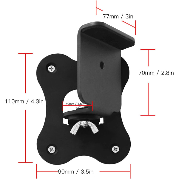 Høyttaler veggfester, lydplanke høyttaler veggmonterte braketter for bakre