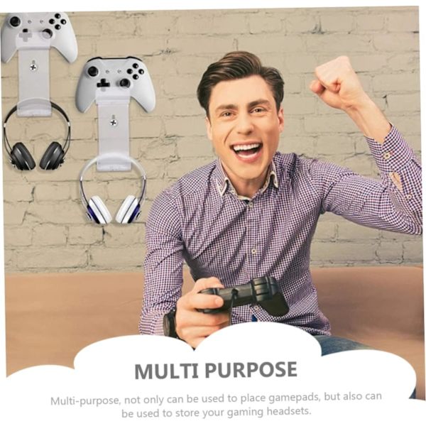 Gamepad-fäste, kontrollhållare för väggmontering, headset-hållare