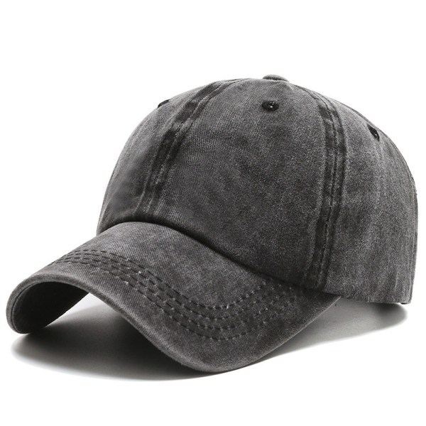 Mjuk cap, enkel cap med topp, justerbart visir, grå