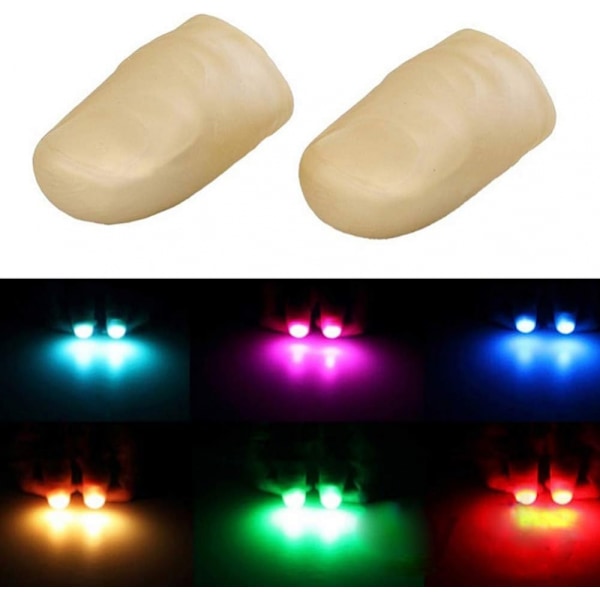 10 stk magiske lysende tomler LED fingerlampe tomler lys magisk triks T
