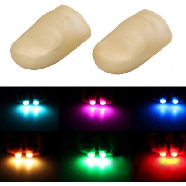 10 stk. Magiske lysende tommelfingre LED fingerlampe tommelfingerlys magiske trick T