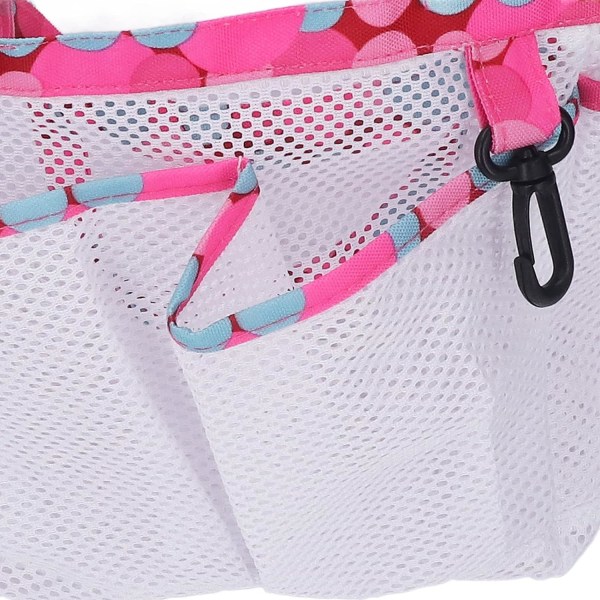 Mesh Tote Bag, PVC Material Hurtigtørrende Stor Kapacitet Toiletartikler Opbevaring