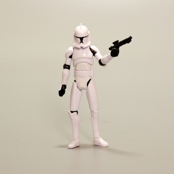 Star Wars Darth Vader Hvid Samurai Clone Trooper 3,75 Tommer Leddelt