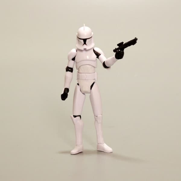 Star Wars Darth Vader Vit Samurai Clone Trooper 3,75 tum Rörlig