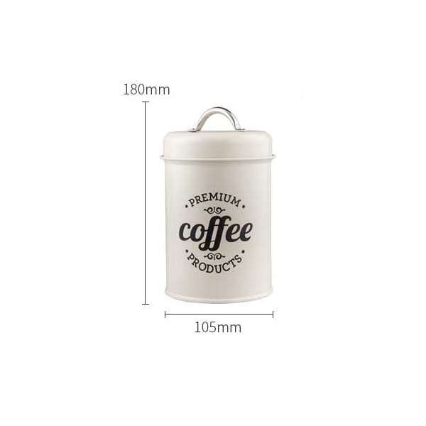 Godisburk kaffe och lufttät kaffebehållare Rund kaffeburk kaffe
