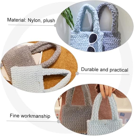 Pige håndtasker, plys håndtasker, dame clutch tasker, grå