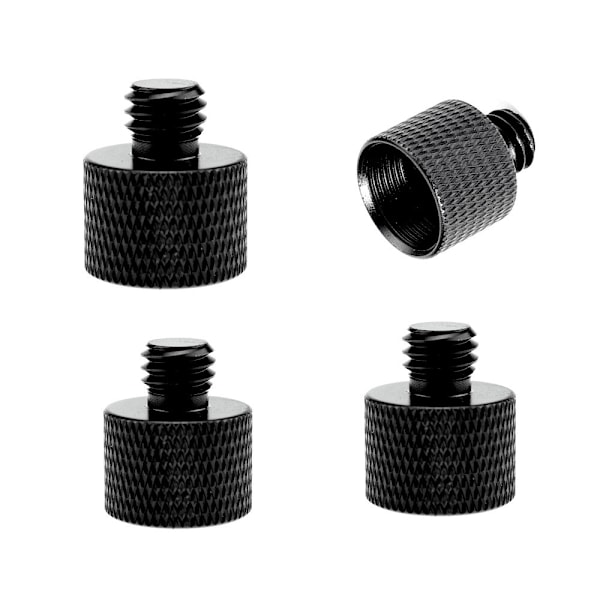 2 stk mikrofonstativadapter, hannkamera skrue adapter gjenge 5/8 hunn til