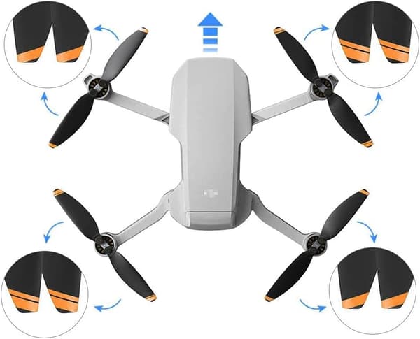 (24 stk.) Mavic Mini 2/Mini 2 SE/Mini SE propeller, der er kompatibel med DJI